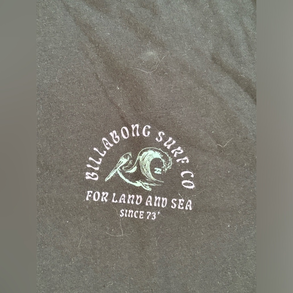 Billabong Black Short Sleeve Tee XL - Picture 3 of 8